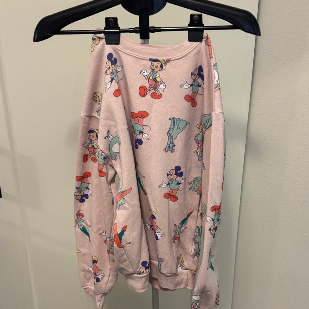 Disney Cream Sweatshirt with Character Design